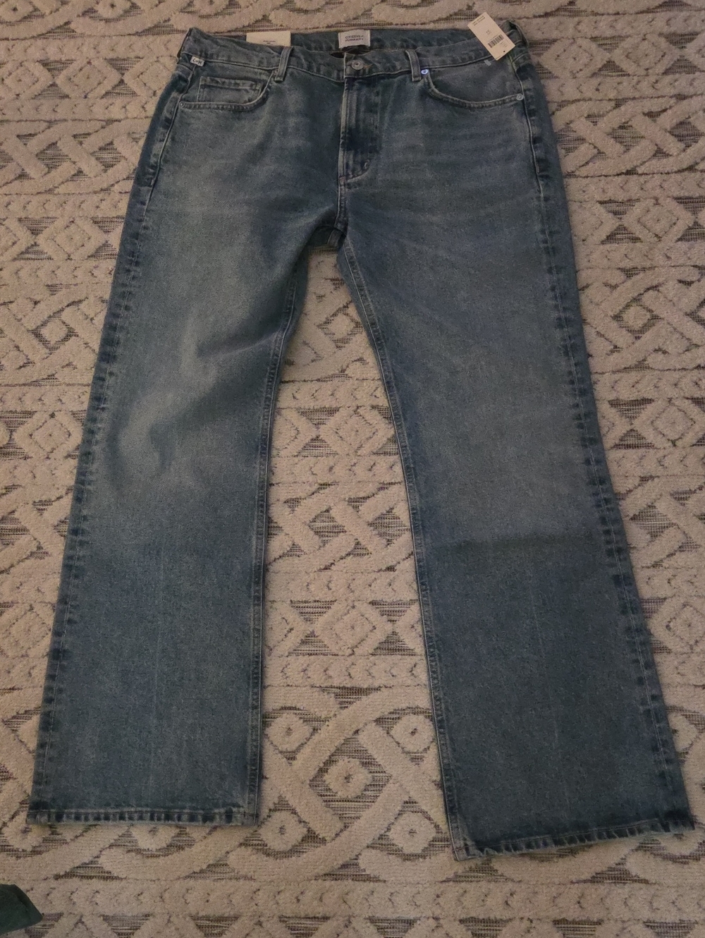 Citizens Of Humanity Vintage Wash Straight-Leg Jeans - Blue